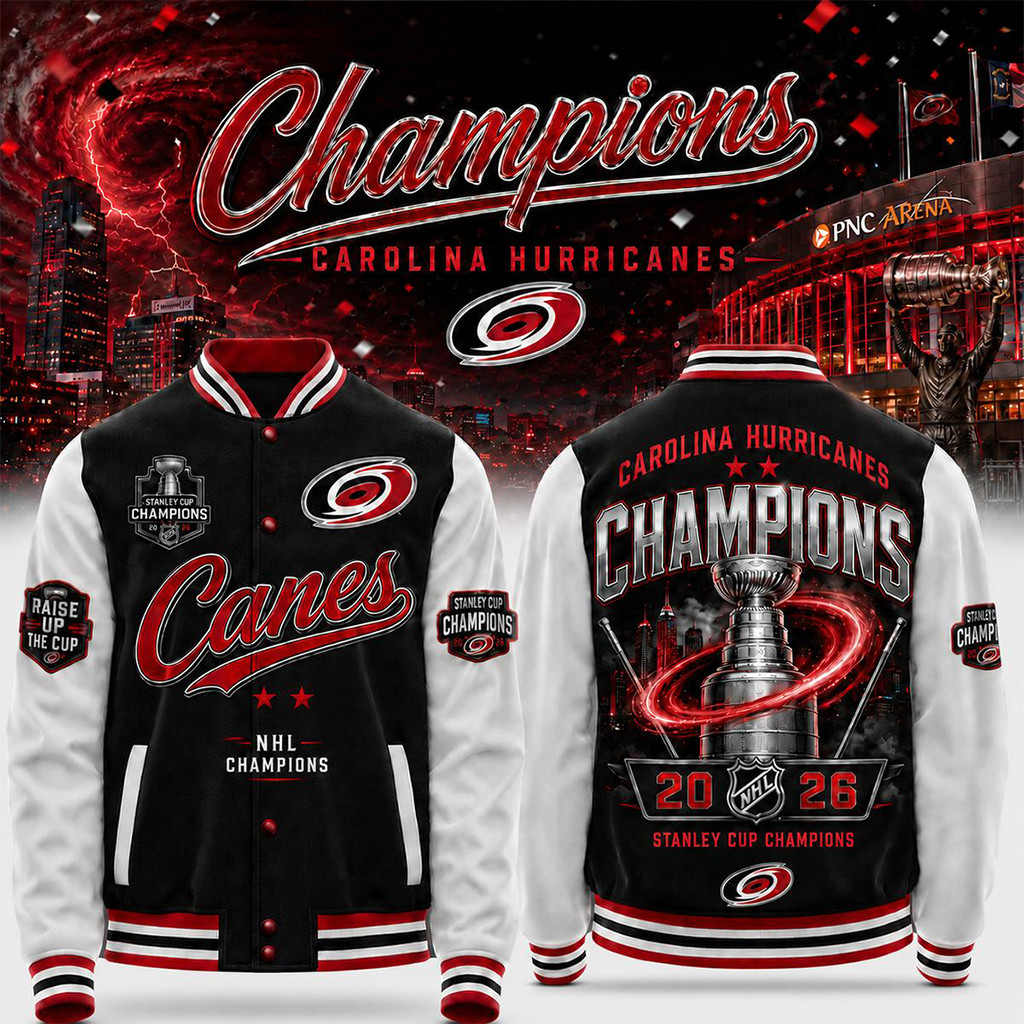 Carolina Hurricanes 2026 Stanley Cup Champions Jacket Hurricanes Champions Merch Best Fan Gifts