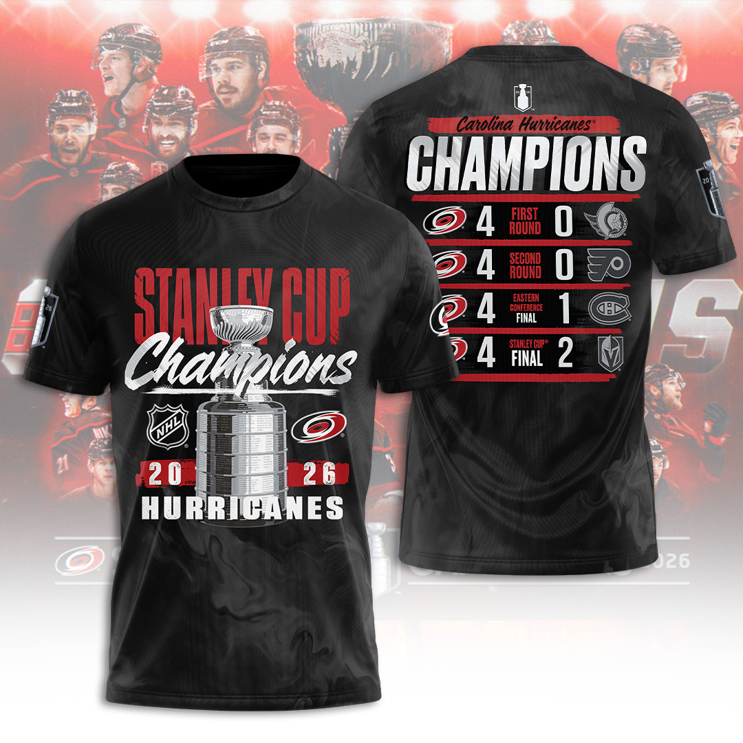 Carolina Hurricanes 2026 Stanley Cup Champions Shirt Carolina Hurricanes Fans Gift Ideas