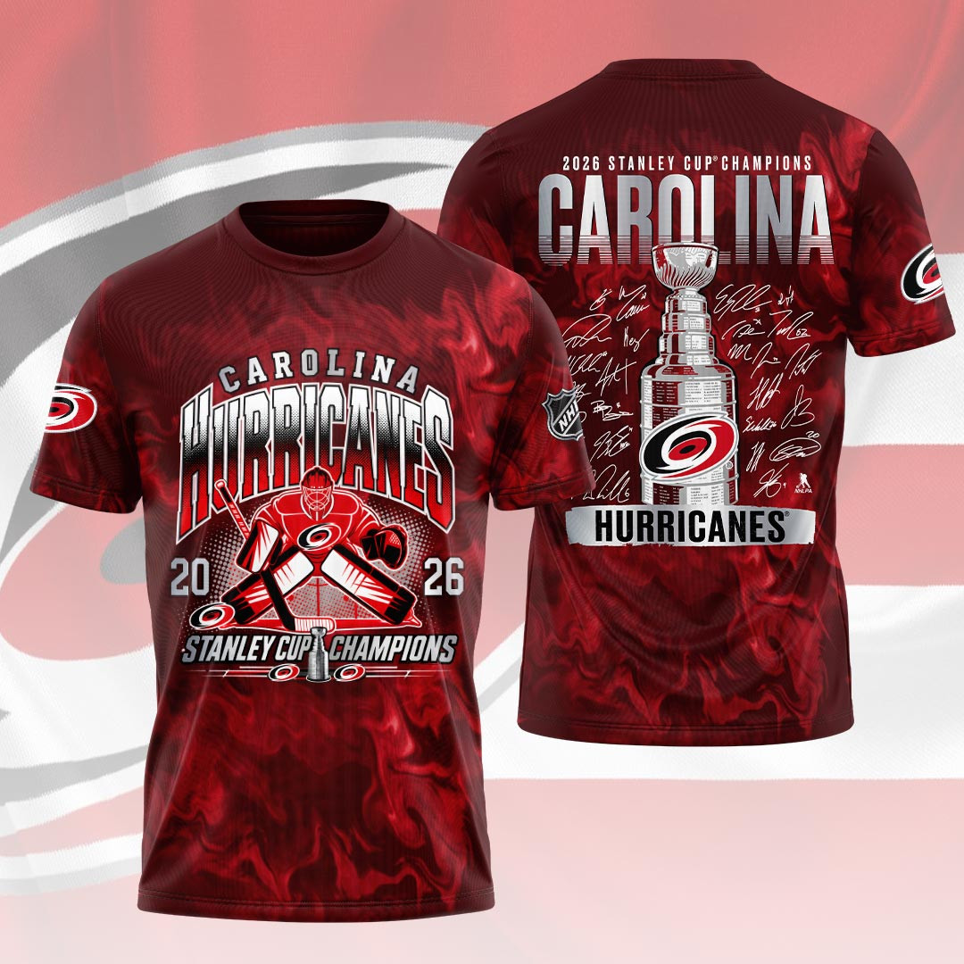 Carolina Hurricanes 2026 Stanley Cup Champions T-Shirt Carolina Hurricanes Merch Gifts For Son