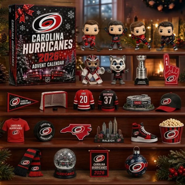 Carolina Hurricanes Advent Calendar 2026 Christmas Tree Ornaments Hurricanes Merch Fans Gift - Image 2