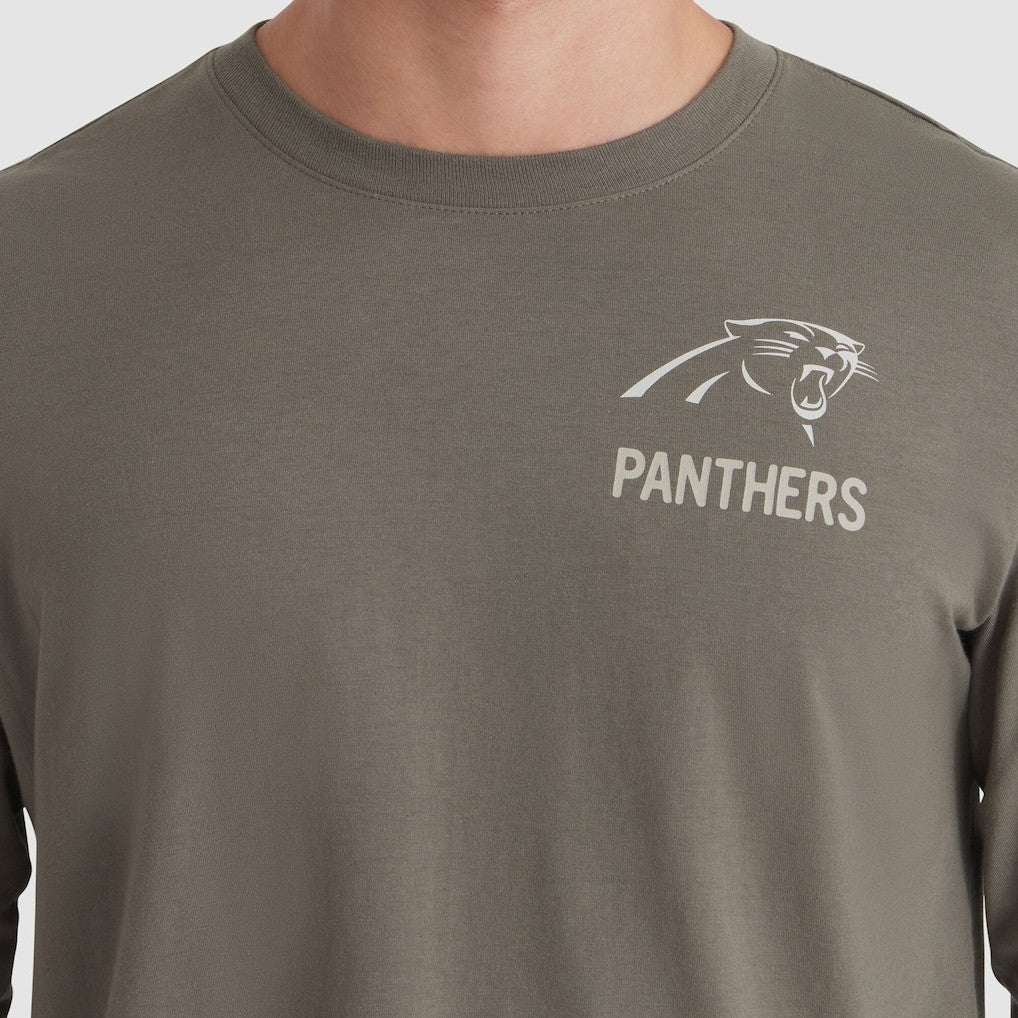 Carolina Panthers 2025 Salute to Service Sideline Long Sleeve T-Shirt - Olive - Image 3