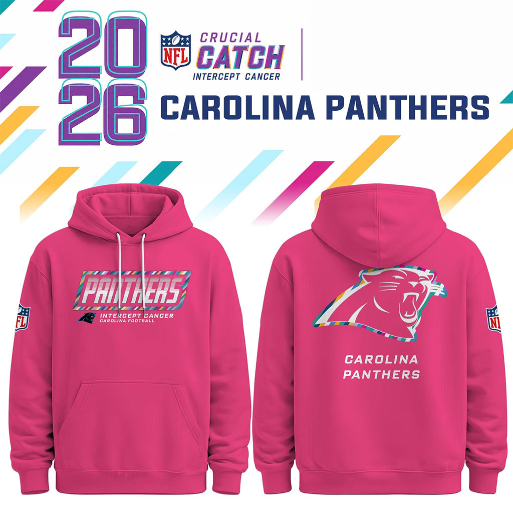 Carolina Panthers Crucial Catch 2026 Game Day Hoodie NFL Crucial Catch Merch 2026