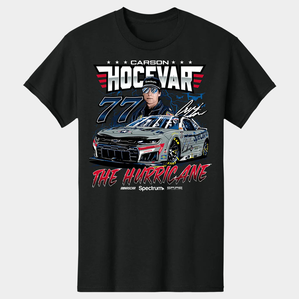 Carson Hocevar Merch #77 Carson Hocevar Spectrum San Diego T-Shirt The Hurricane Shirt 2026