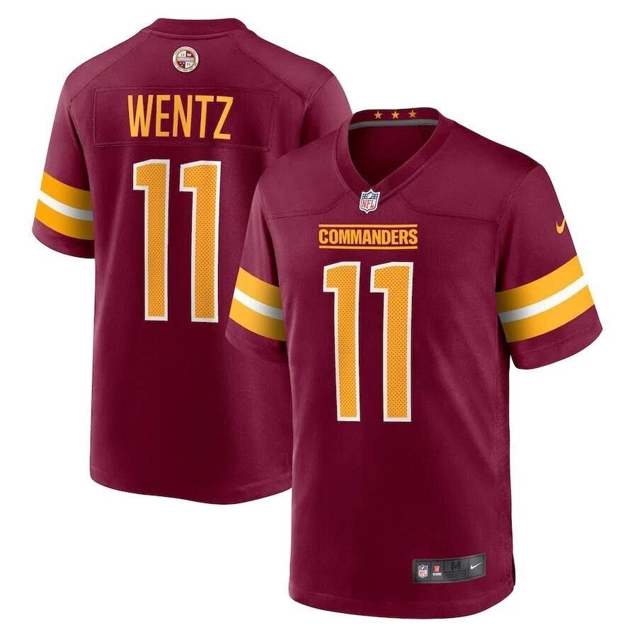 Carson Wentz Washington Commanders 2025 Game Jersey - Burgundy