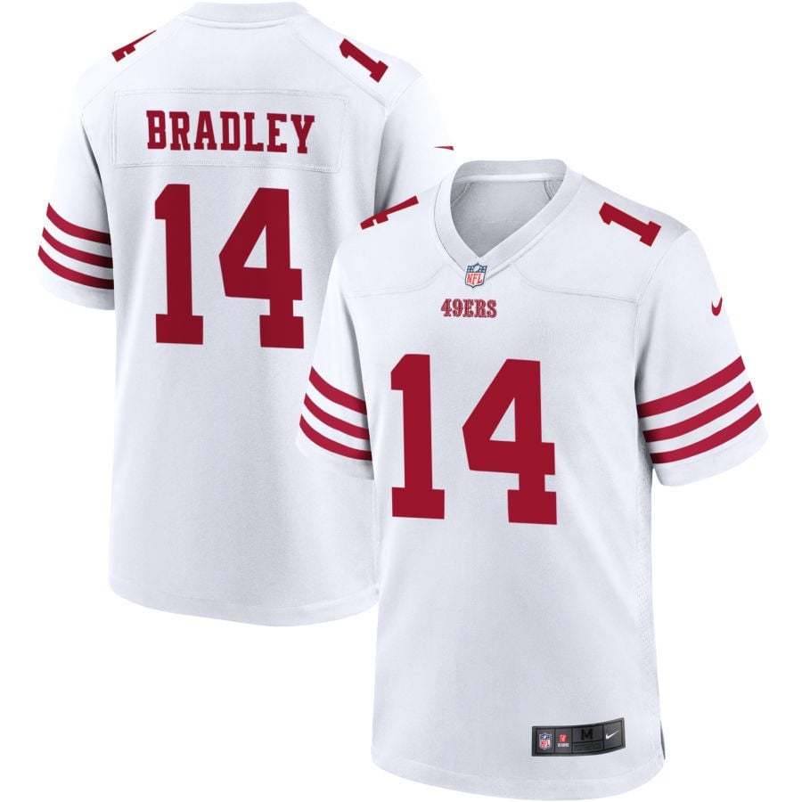 Carter Bradlley San Francisco 49ers 2025 Game Player Jersey - White