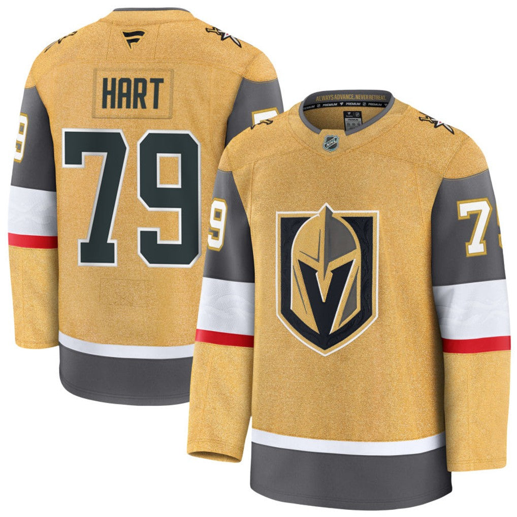 Carter Hart Vegas Golden Knights 2026 Home Premium Jersey - Gold