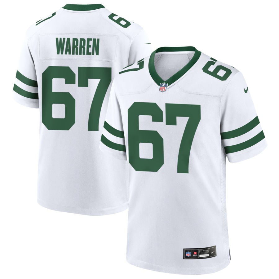 Carter Warren New York Jets 2025 Game Jersey - Legacy White