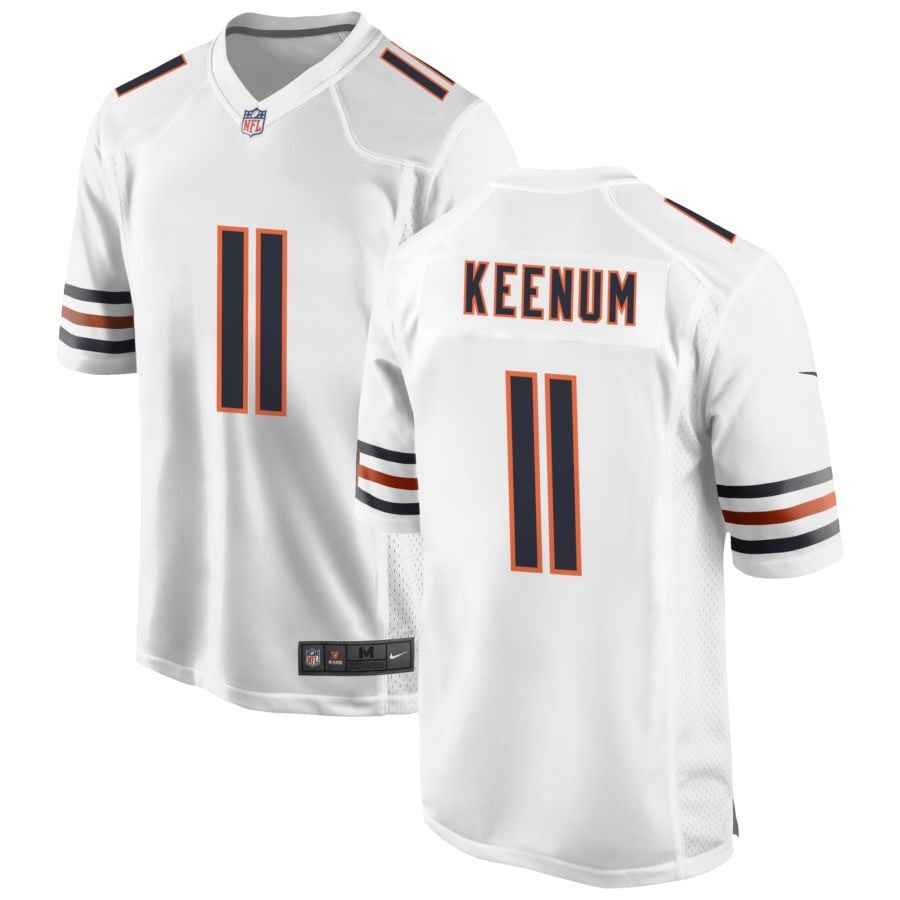 Case Keenum Chicago Bears 2025 Game Jersey - White