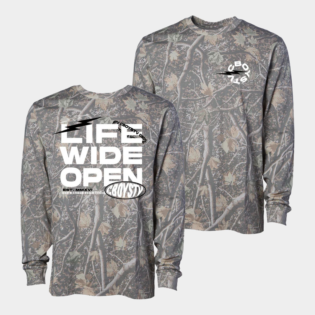 CboysTV Merch 2026 Deadwood Steeze Long Sleeve Shirt Life Wide Open Shirts Gifts For Him
