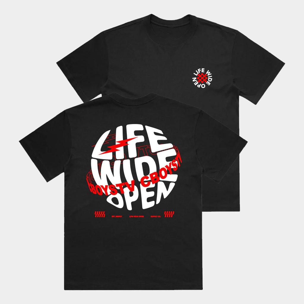 CboysTV Merch 2026 Global Steeze T-Shirt Life Wide Open Shirt Gifts Ideas For Him