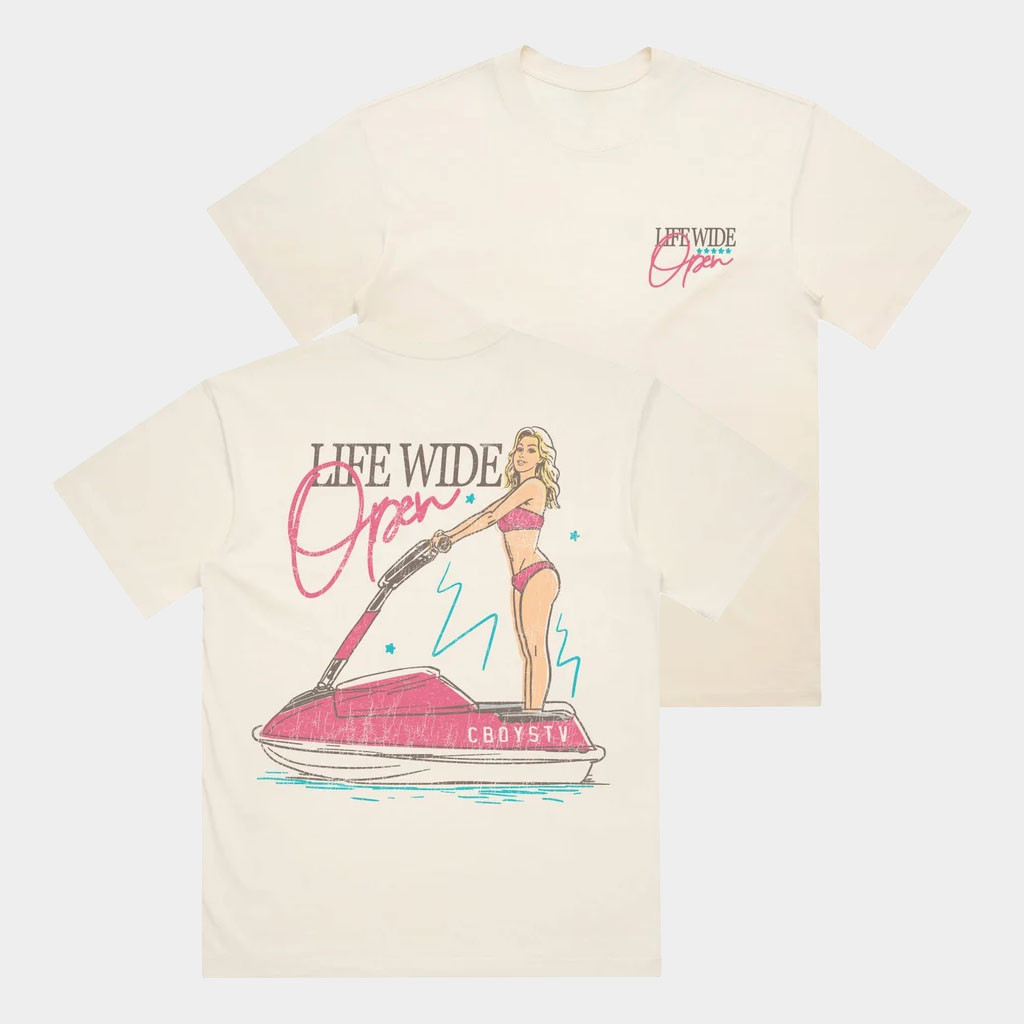 CboysTV Merch 2026 Standup Ski T-Shirt Life Wide Open Gear Unique Gift For Sisters