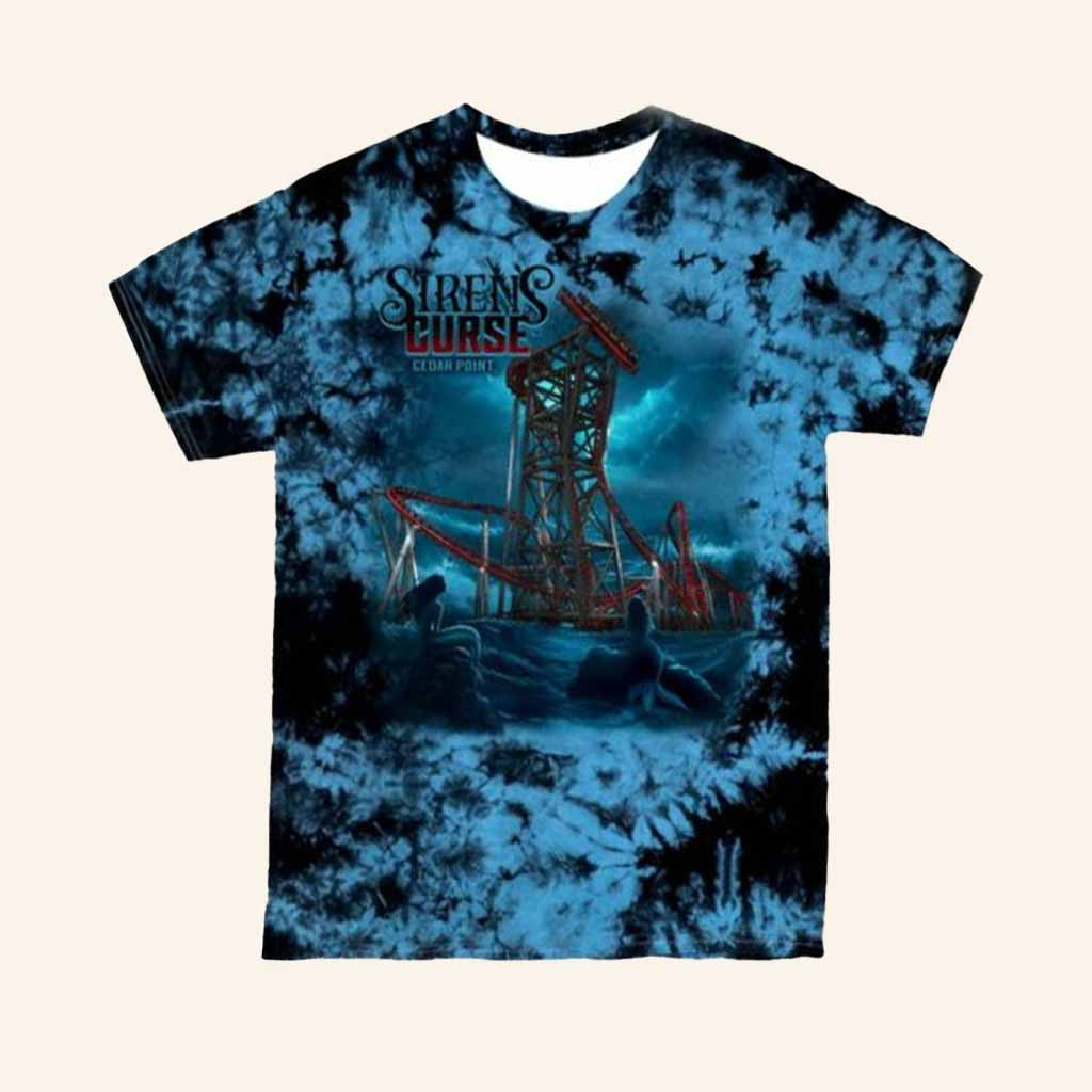 Cedar Fair Merch Siren's Curse Cedar Point Storm Shirt Christmas Gifts For Guys