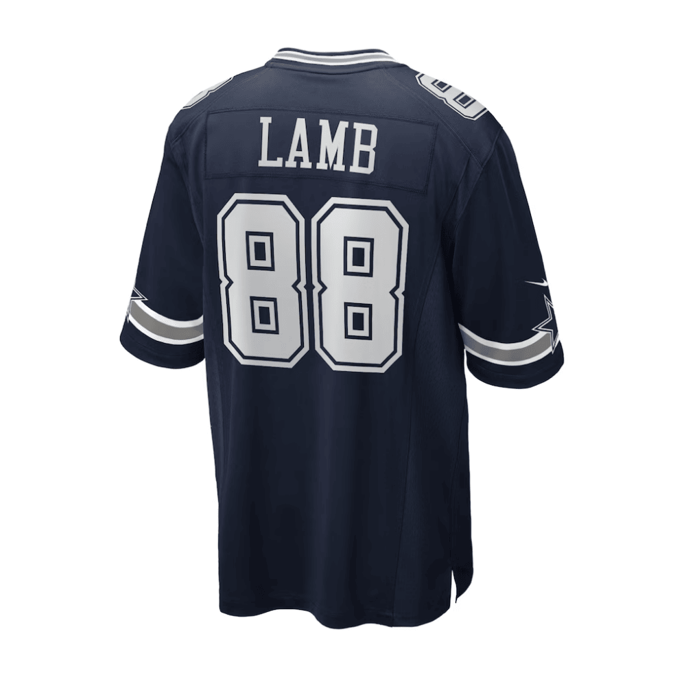 CeeDee Lamb Dallas Cowboys 2025 Pro Bowl Patch Game Men Jersey - Navy - Image 3