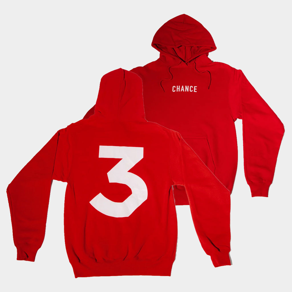 Chance The Rapper Merch 2026 Chance 3 Hoodie Red Best Gifts For Hip Hop Lovers