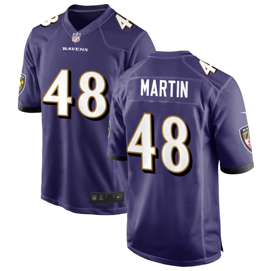 Chandler Martin Baltimore Ravens 2025 Game Jersey - Purple