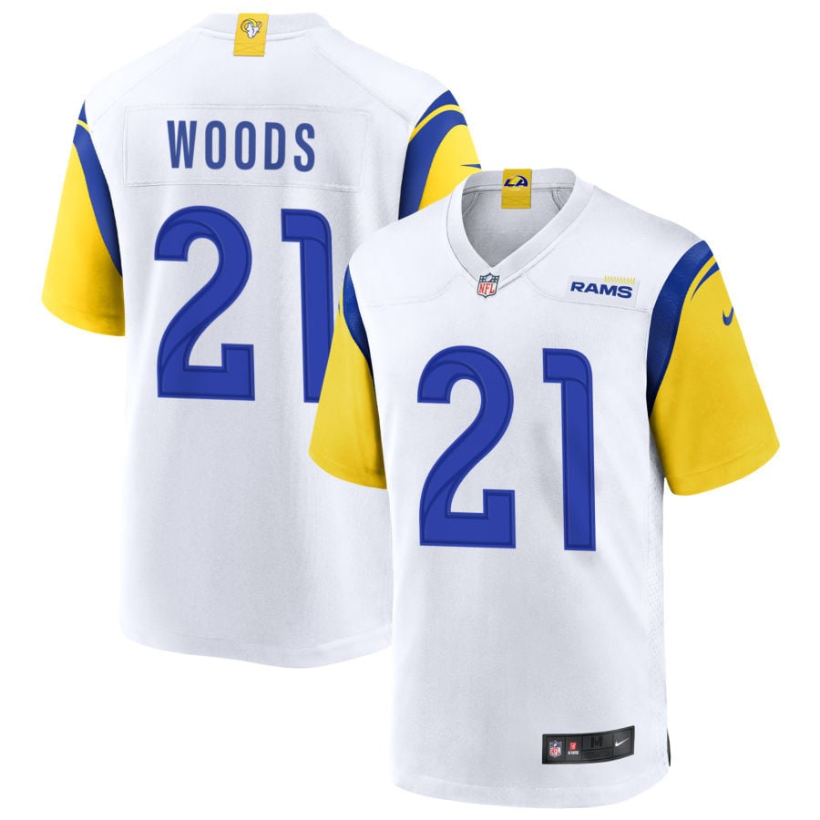 Charles Woods Los Angeles Rams 2025 Alternate Jersey - White