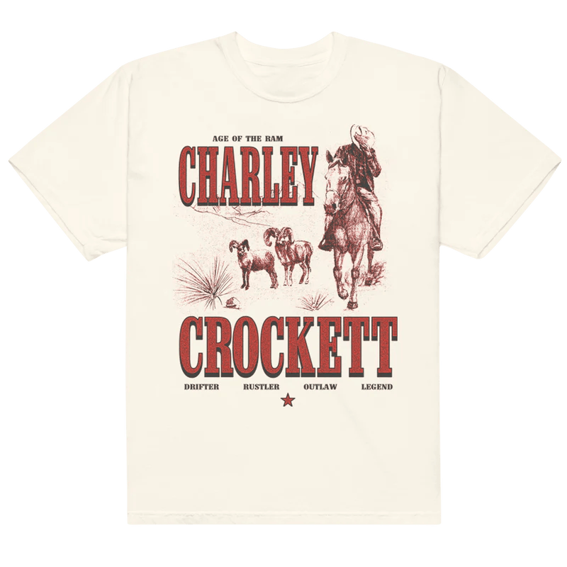 Charley Crockett 2026 Age Of The Ram Tour T-Shirt Charley Crockett Merch Music Lover Gifts