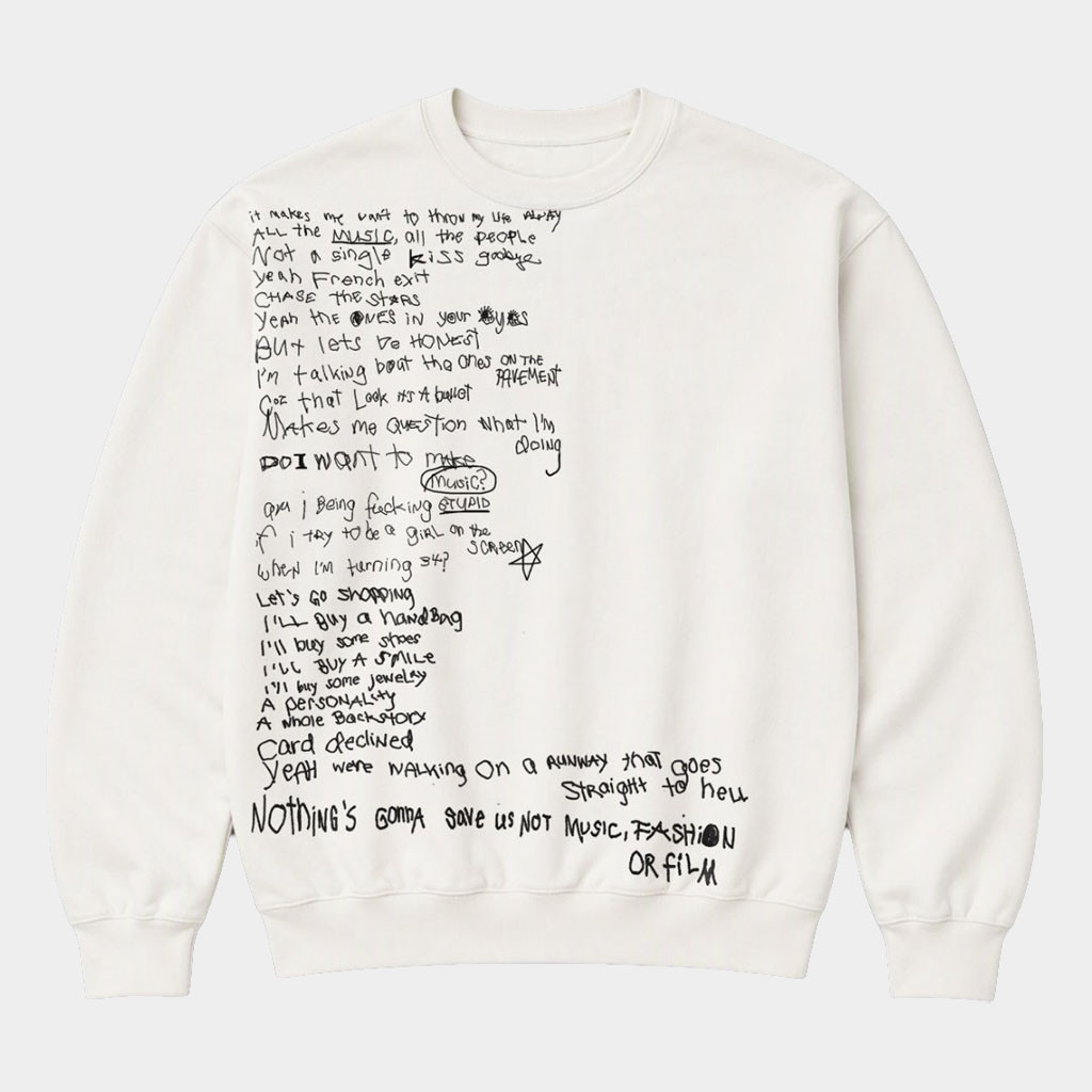 Charli XCX Merch 2026 Lyric Crewneck Sweatshirt Presents For Music Lovers
