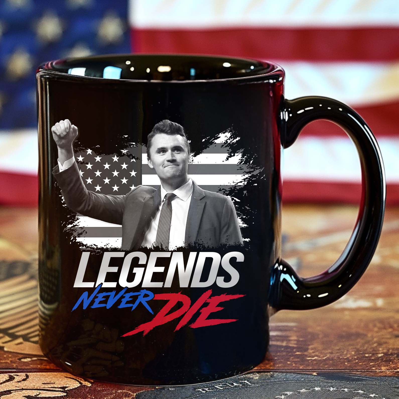 Charlie Kirk Merch Charlie Kirk Legends Never Die Mug Freedom Merch Gifts For Husband