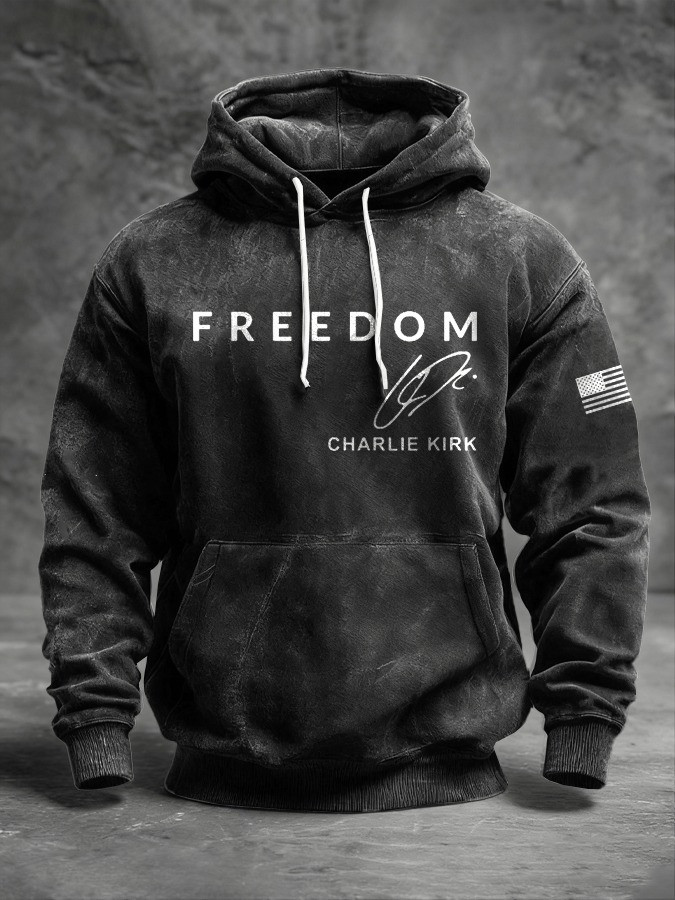 Charlie Kirk Merch Freedom Hoodie Charlie Kirk TPUSA Merch Gifts For MAGA Supporters