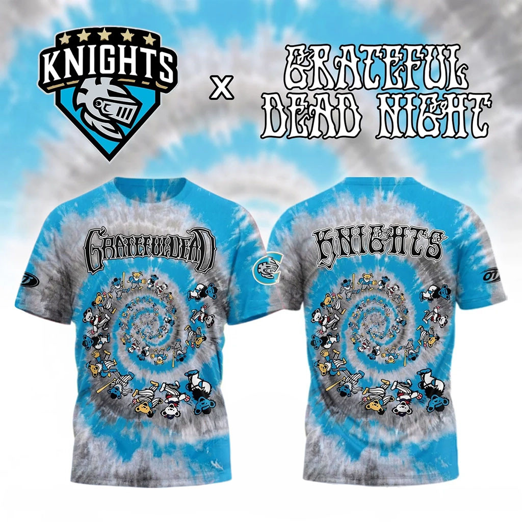 Charlotte Knights Grateful Dead Night Tie Dye T-Shirt Charlotte Knights Merch Gift For Fans