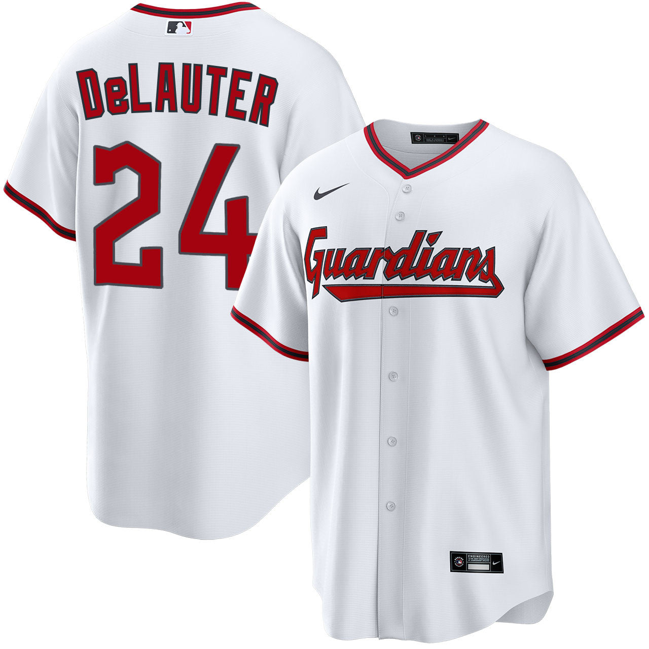 Chase DeLauter Cleveland Guardians 2026 Home Jersey - White