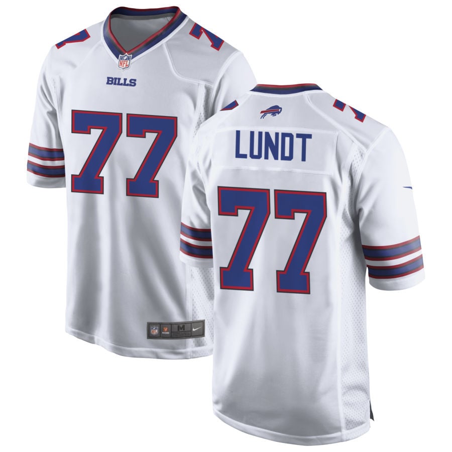 Chase Lundt Buffalo Bills 2025 Game Jersey - White