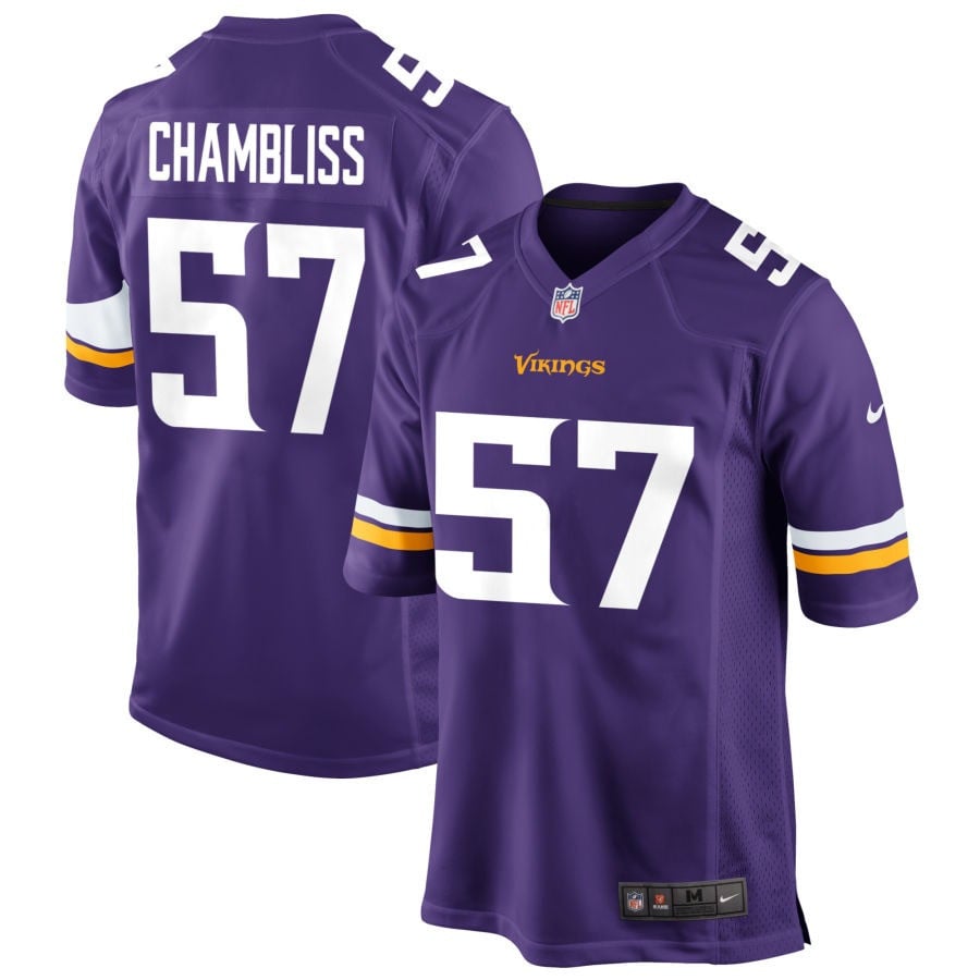 Chaz Chambliss Minnesota Vikings 2025 Game Jersey - Purple