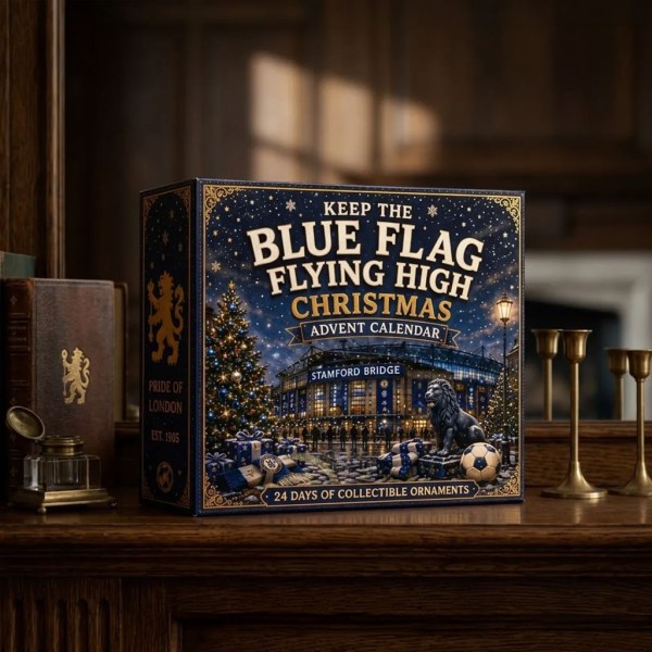 Chelsea FC Stamford Bridge Christmas Advent Calendar Keep The Blue Flag Flying High Fan Merch - Image 2