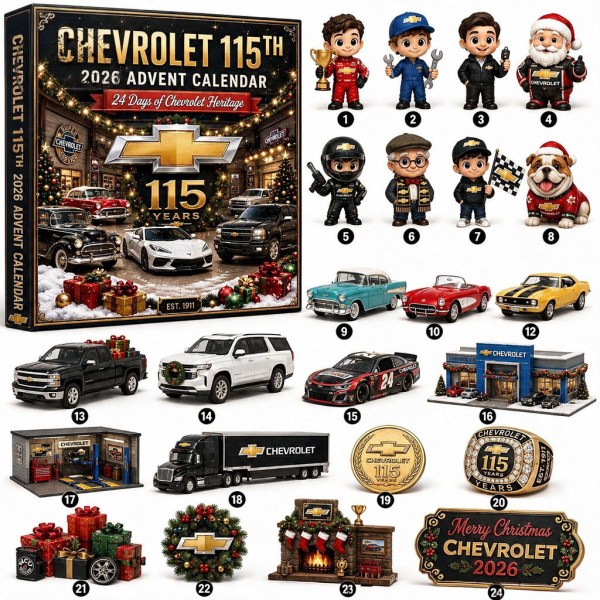 Chevrolet 115Th Anniversary 2026 Advent Calendar 24 Days Of Chevy Heritage Holiday Countdown - Image 2
