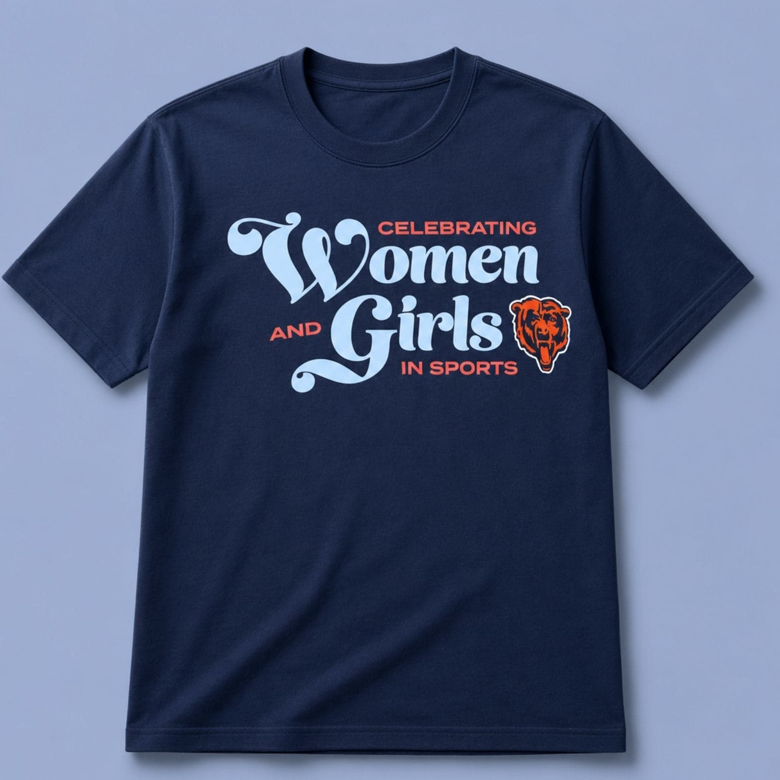 Chicago Bears Merch Celebrating Women And Girls in Sports Chicago Bears Shirt Gifts For Fans