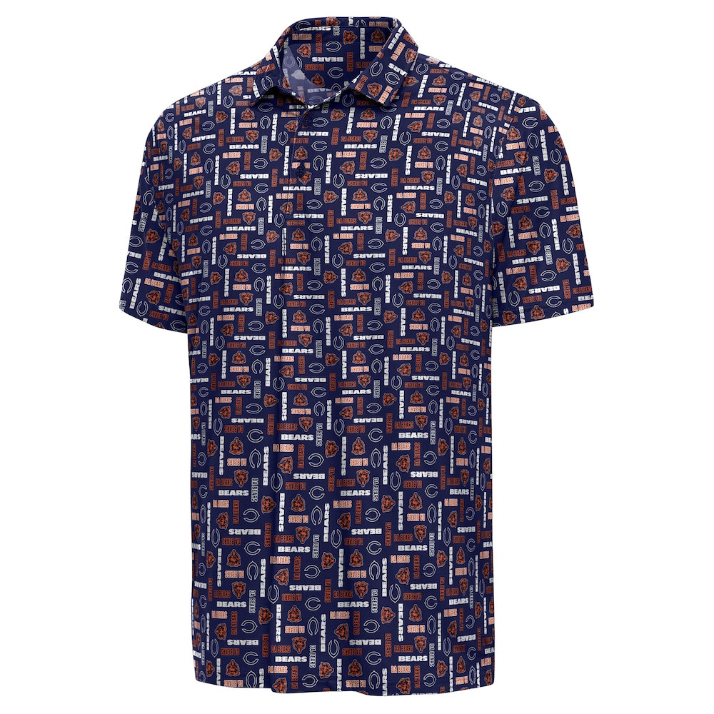 Chicago Bears Merch - Men's Season Tickets Polo, Navy - Antigua - Best Football Christmas Gifts