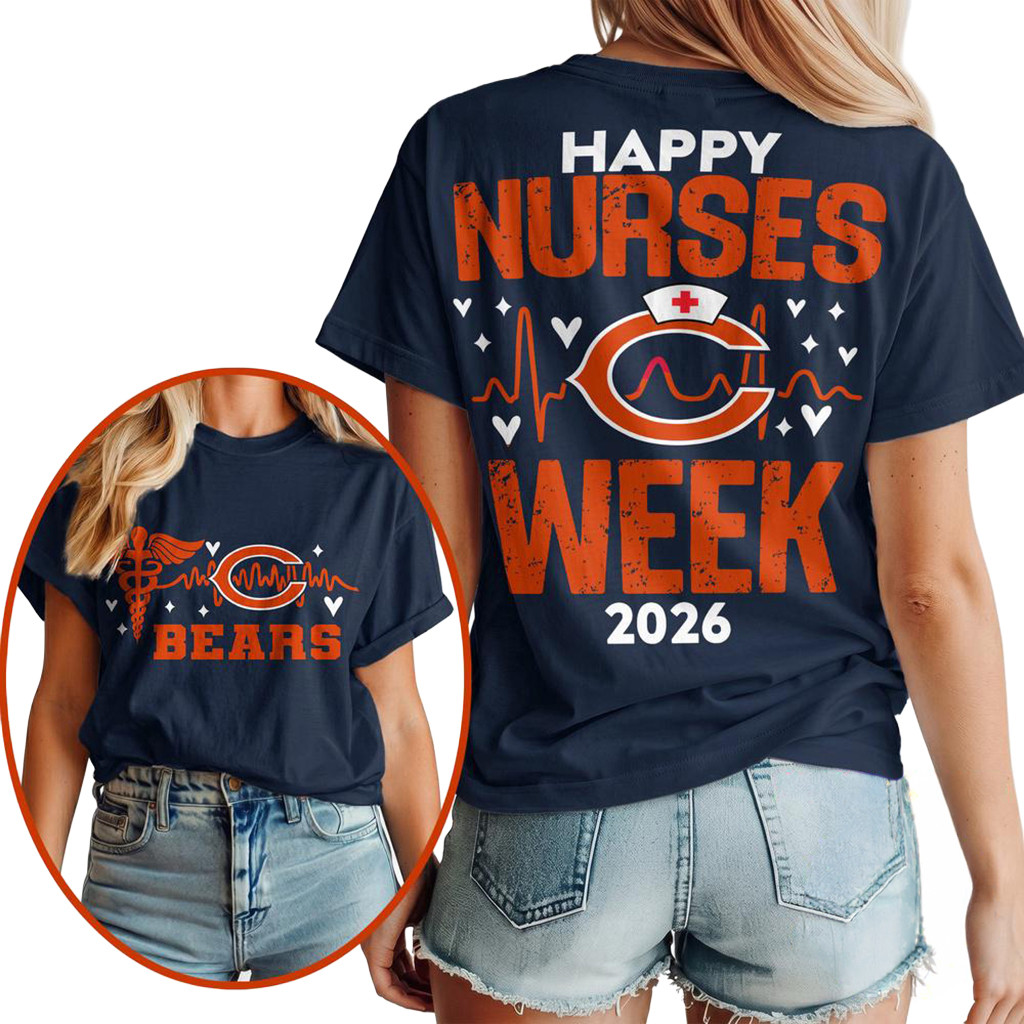 Chicago Bears NFL Nurse Week 2026 T-Shirt Game Day Shirt Chicago Football Merch Nurse Gifts