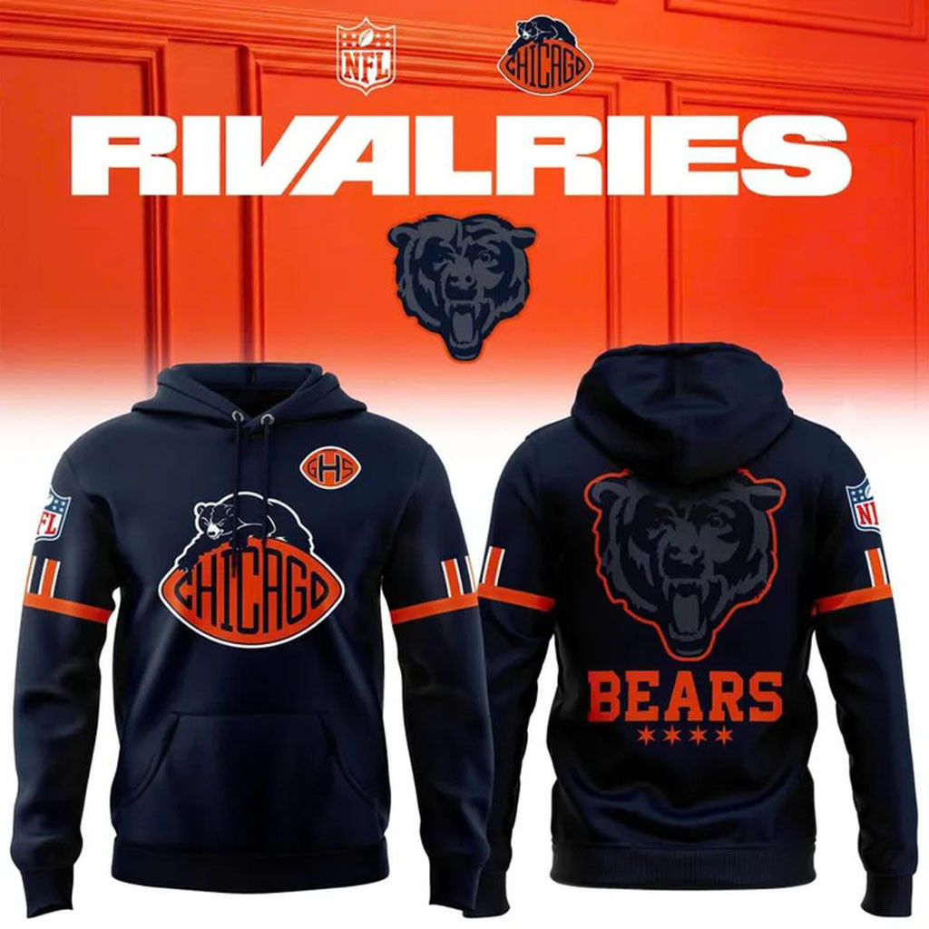 Chicago Bears Rivalries Hoodie Game Day Hoodie Chicago Bears Merch Gift For Football Lovers