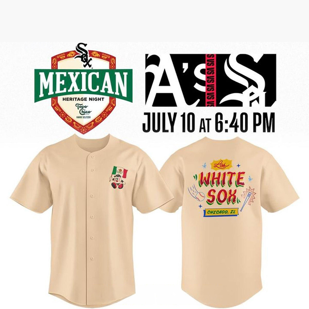 Chicago White Sox Mexican Heritage Night 2026 Creamy Game Baseball Jersey White Sox Merch