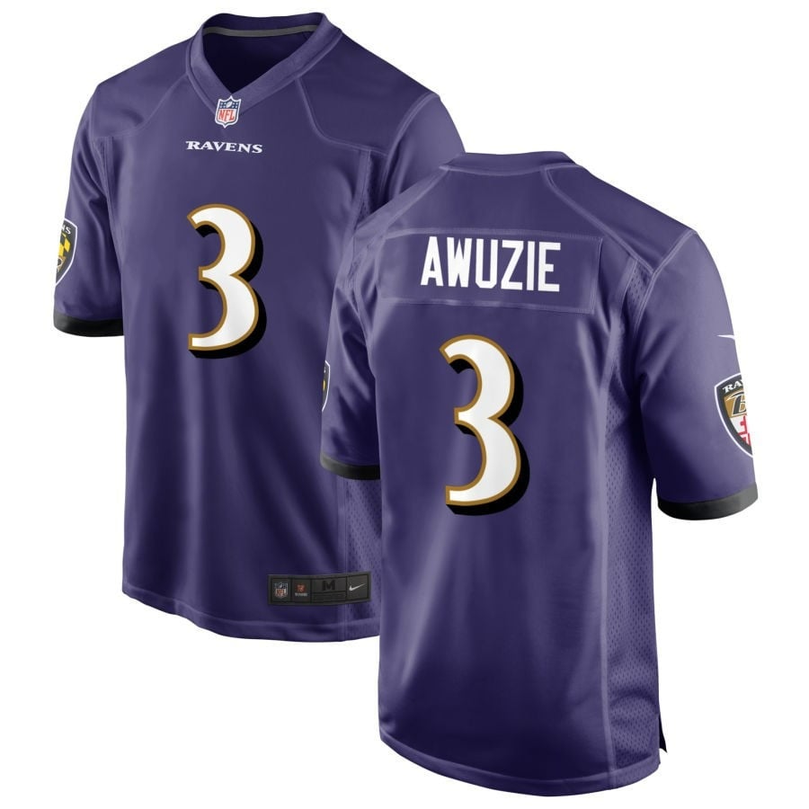 Chidobe Awuzie Baltimore Ravens 2025 Game Jersey - Purple