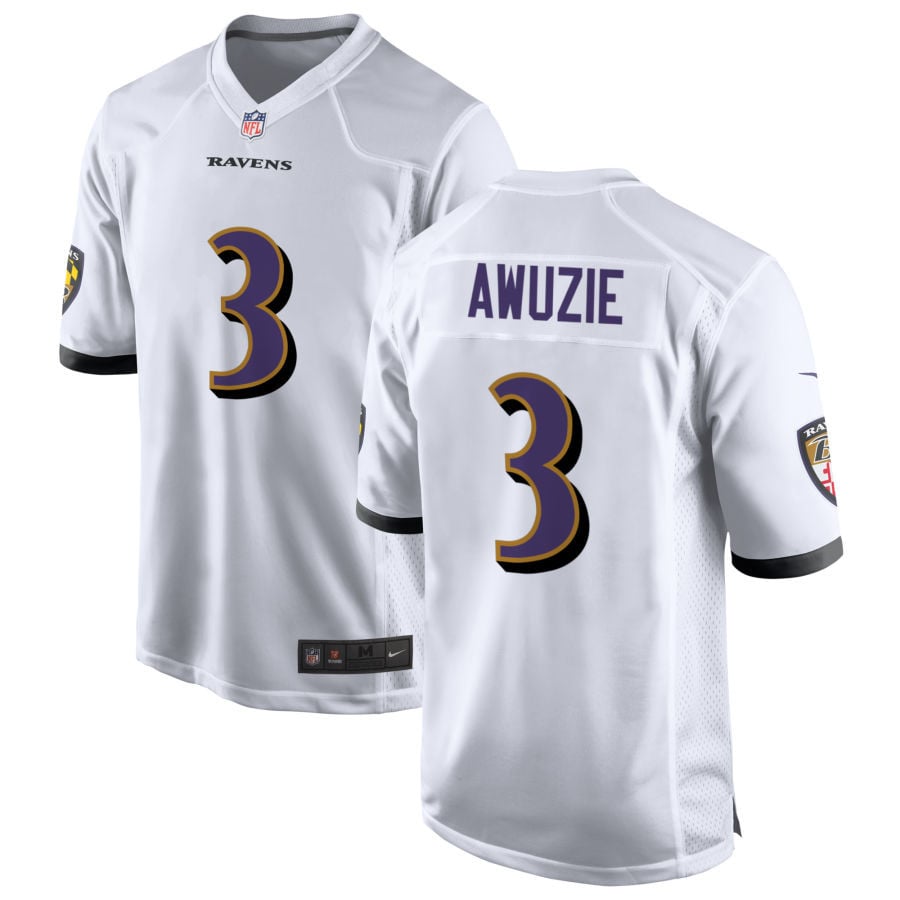 Chidobe Awuzie Baltimore Ravens 2025 Game Jersey - White