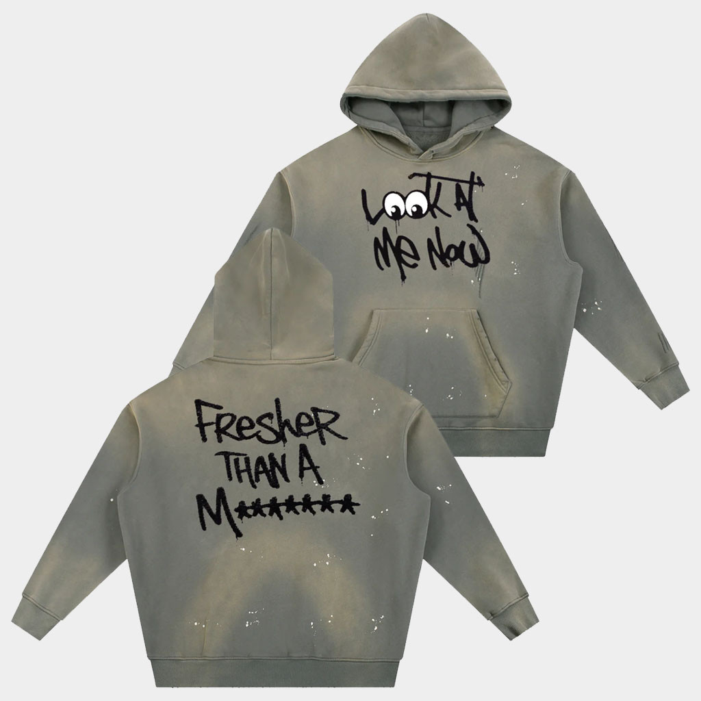 Chris Brown Merch 2026 Look At Me Now 15Th Anniversary Vintage Washed Hoodie Gifts For Fans