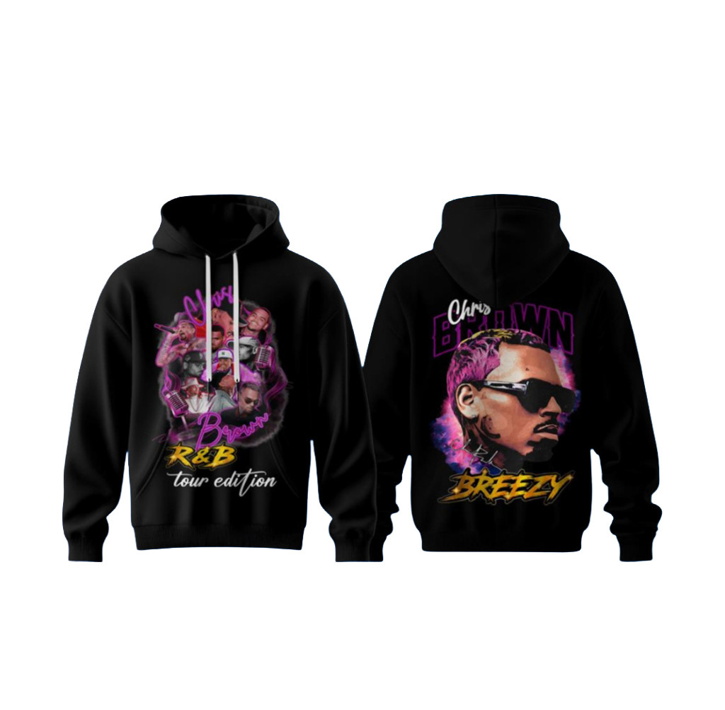 Chris Brown X Raymond Usher R&B Tour 2026 Hoodie Gifts For Music Lovers