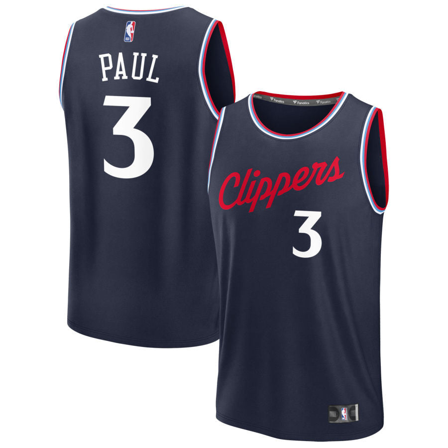 Chris Paul LA Clippers 2025 Fast Break Icon Edition Jersey - Navy