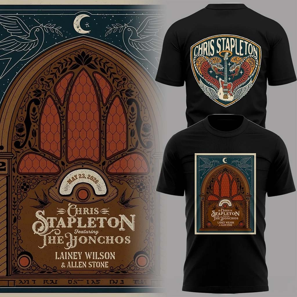 Chris Stapleton Featuring The Honchos Shirt All American Road Show 2026 Chris Stapleton Merch
