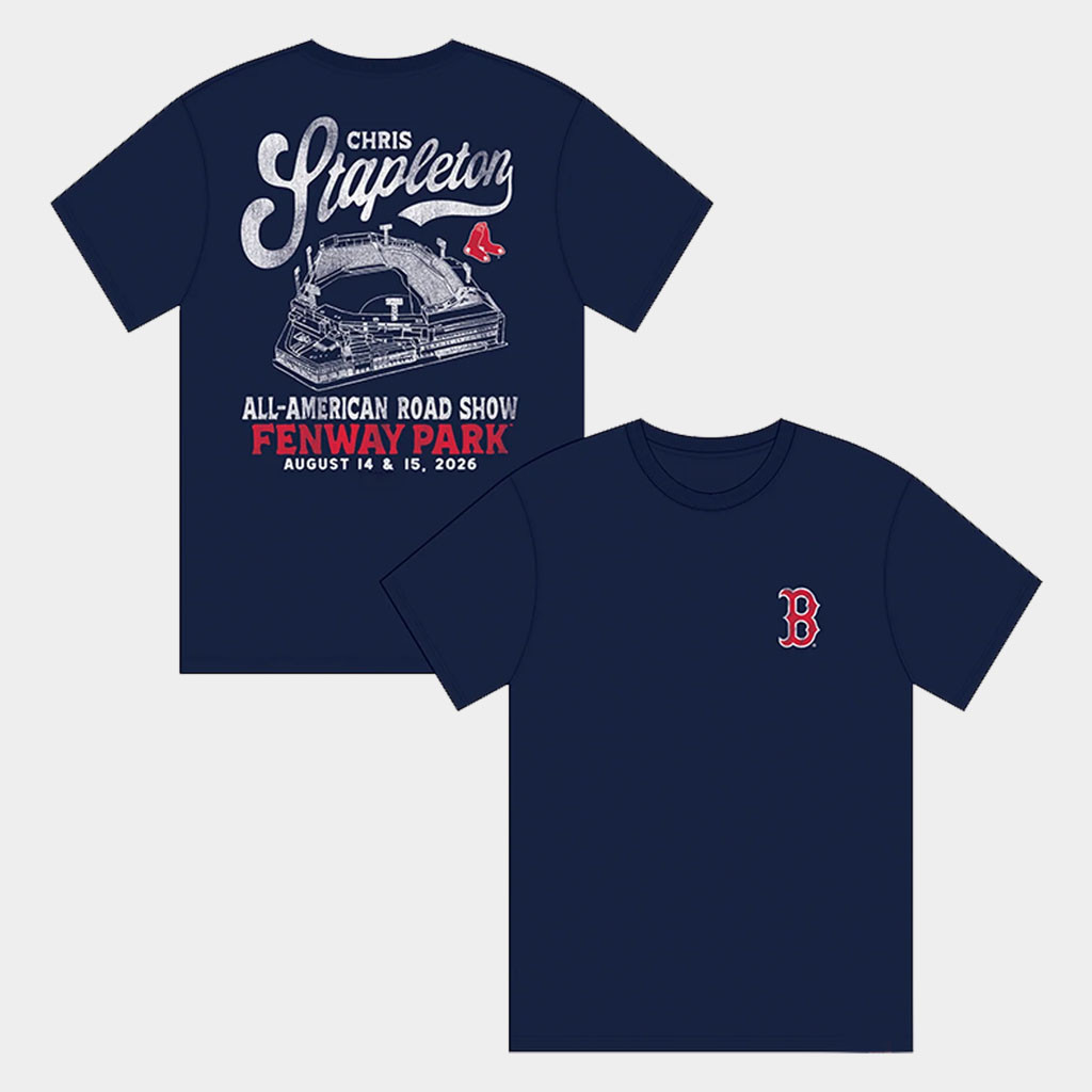 Chris Stapleton Merch 2026 Boston Stadium Series T-Shirt Chris Stapleton Tour Merch Fan Gear