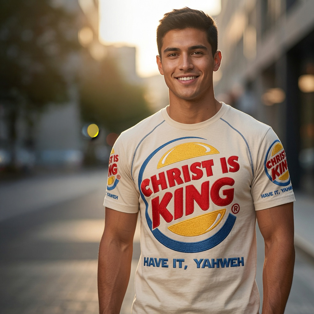 Christ Is King Have It Yahweh T-Shirt Burger King Parody Shirt Christian Gifts Ideas