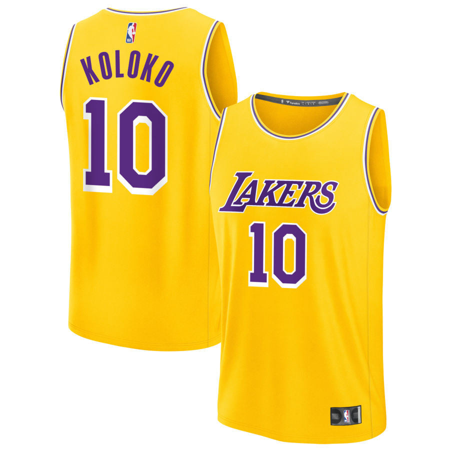 Christian Koloko Los Angeles Lakers 2025 Icon Jersey - Gold