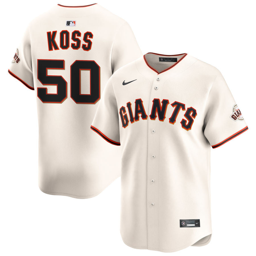 Christian Koss San Francisco Giants 2025 Cream Home Limited Jersey - Cream