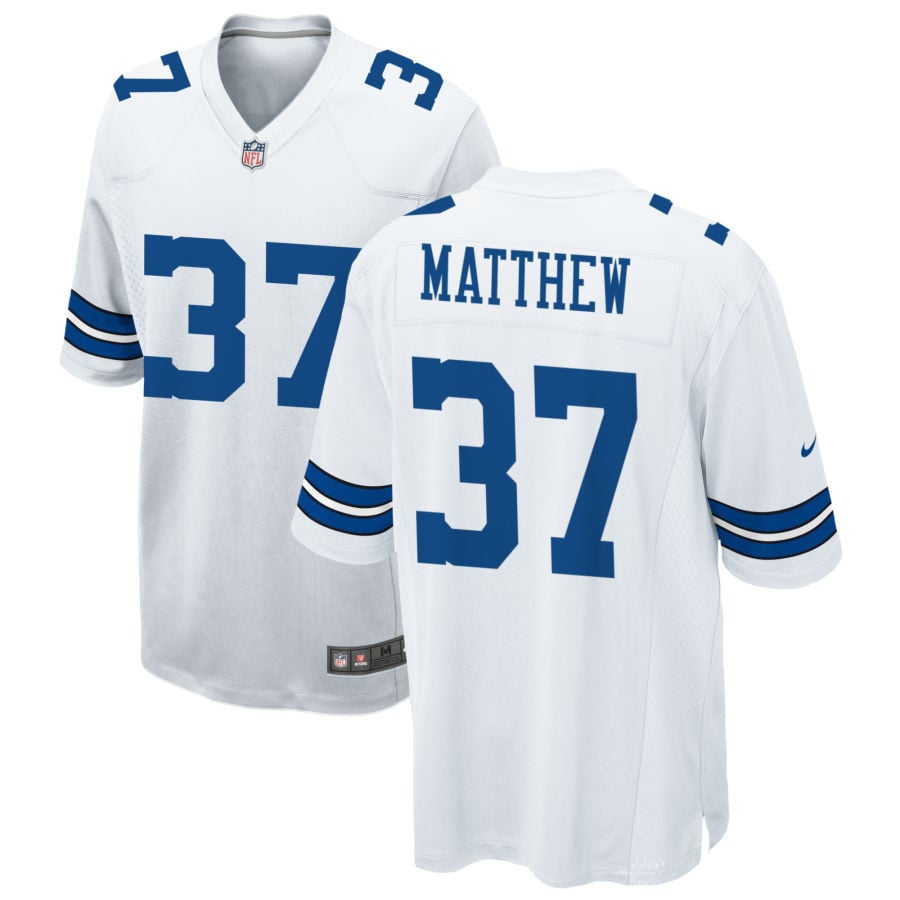 Christian Matthew Dallas Cowboys 2025 Game Jersey - White