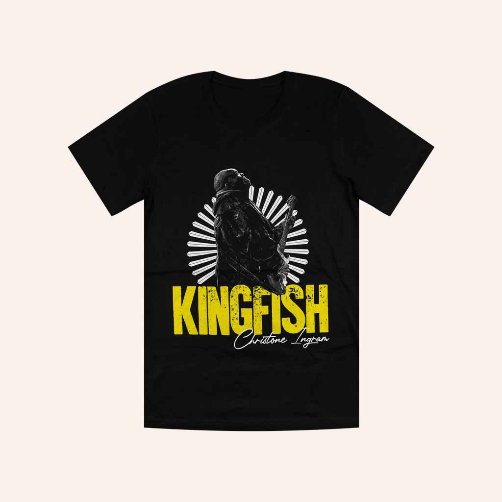 Christone Kingfish Ingram Merch Guitar Shred Black T-Shirt Gift For Fans