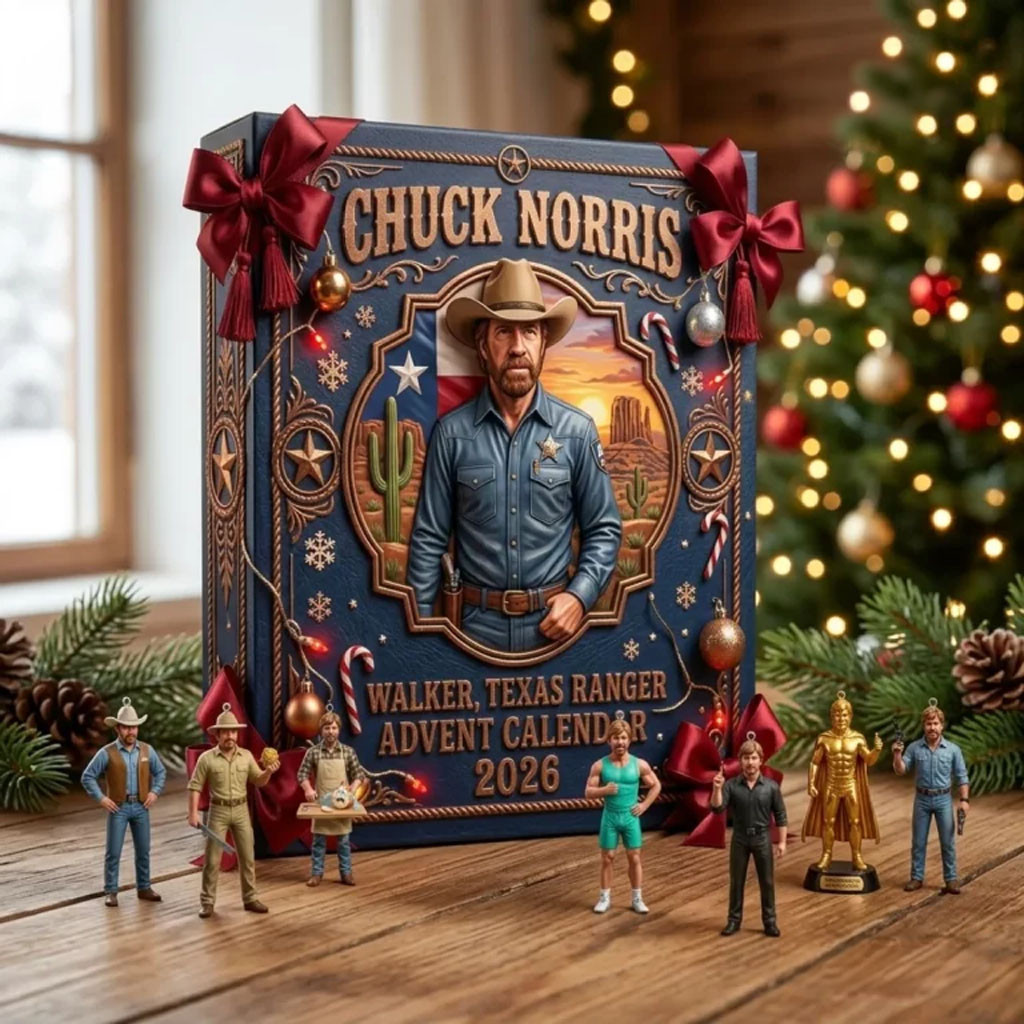 Chuck Norris 2026 Walker Texas Ranger Advent Calendar Christmas Ornaments Chuck Norris Merch
