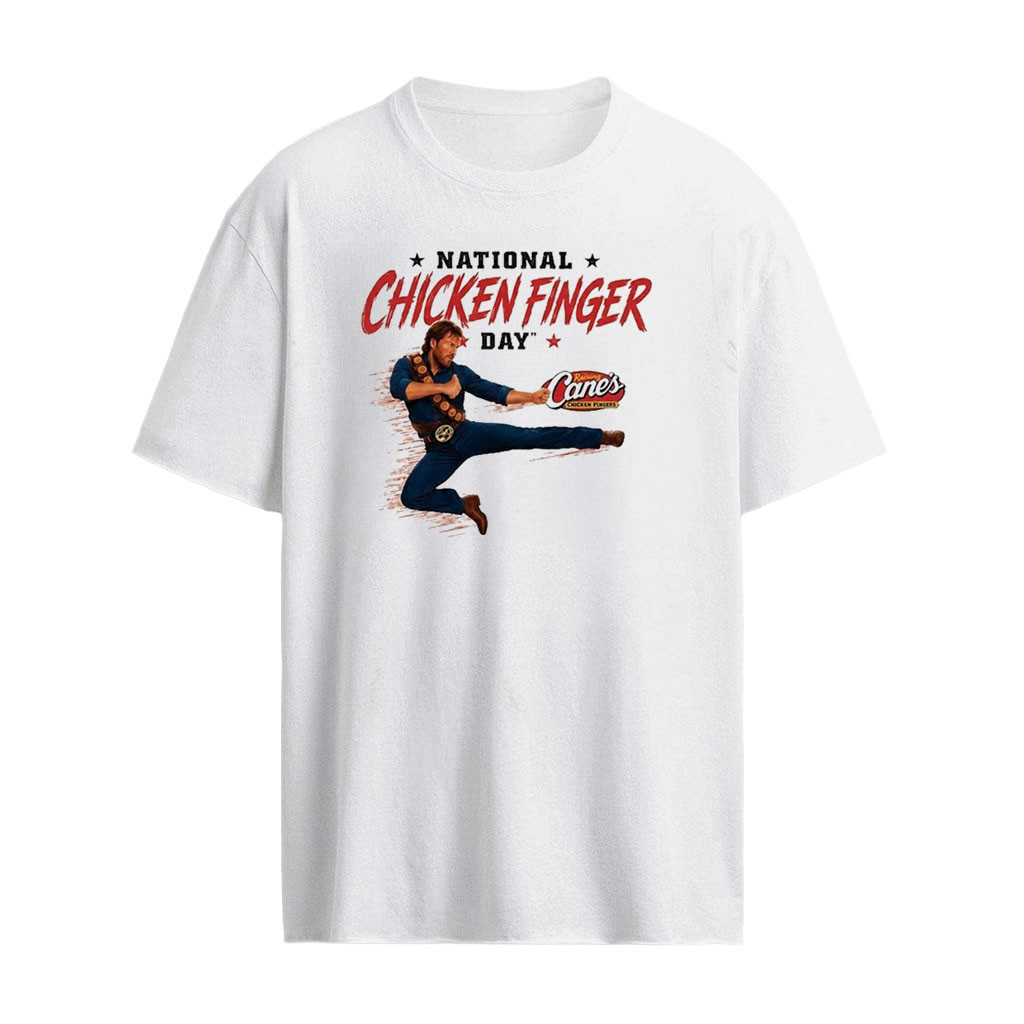 Chuck Norris x Raising Canes National Chicken Finger Day Shirt