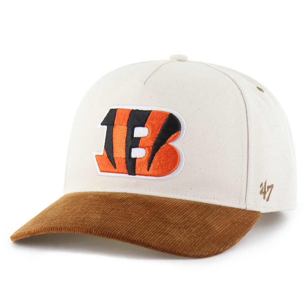 Cincinnati Bengals Merch - Men's Carhartt x '47 Natural Undyed Relaxed Hitch Adjustable Hat, Brown - Best Football Gifts For Adults